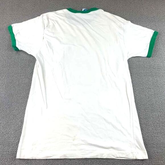 VTG Sesame Street Medium White Green Ringer Graphic T Shirt USA Made - Picture 2 of 10